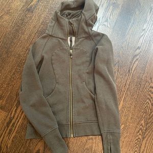 Olive Green Scuba Hoodie